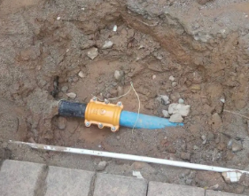 洞口水管漏水检测的情况